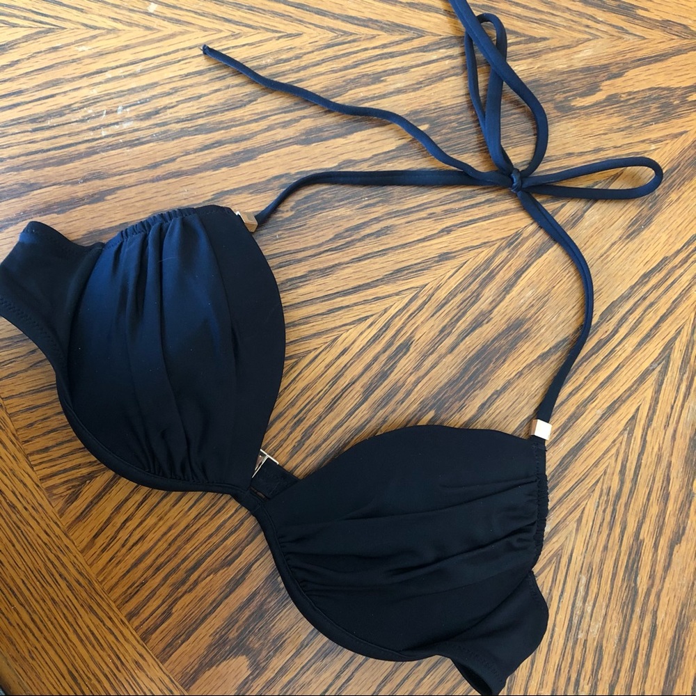 Victoria secret black swim top 34B